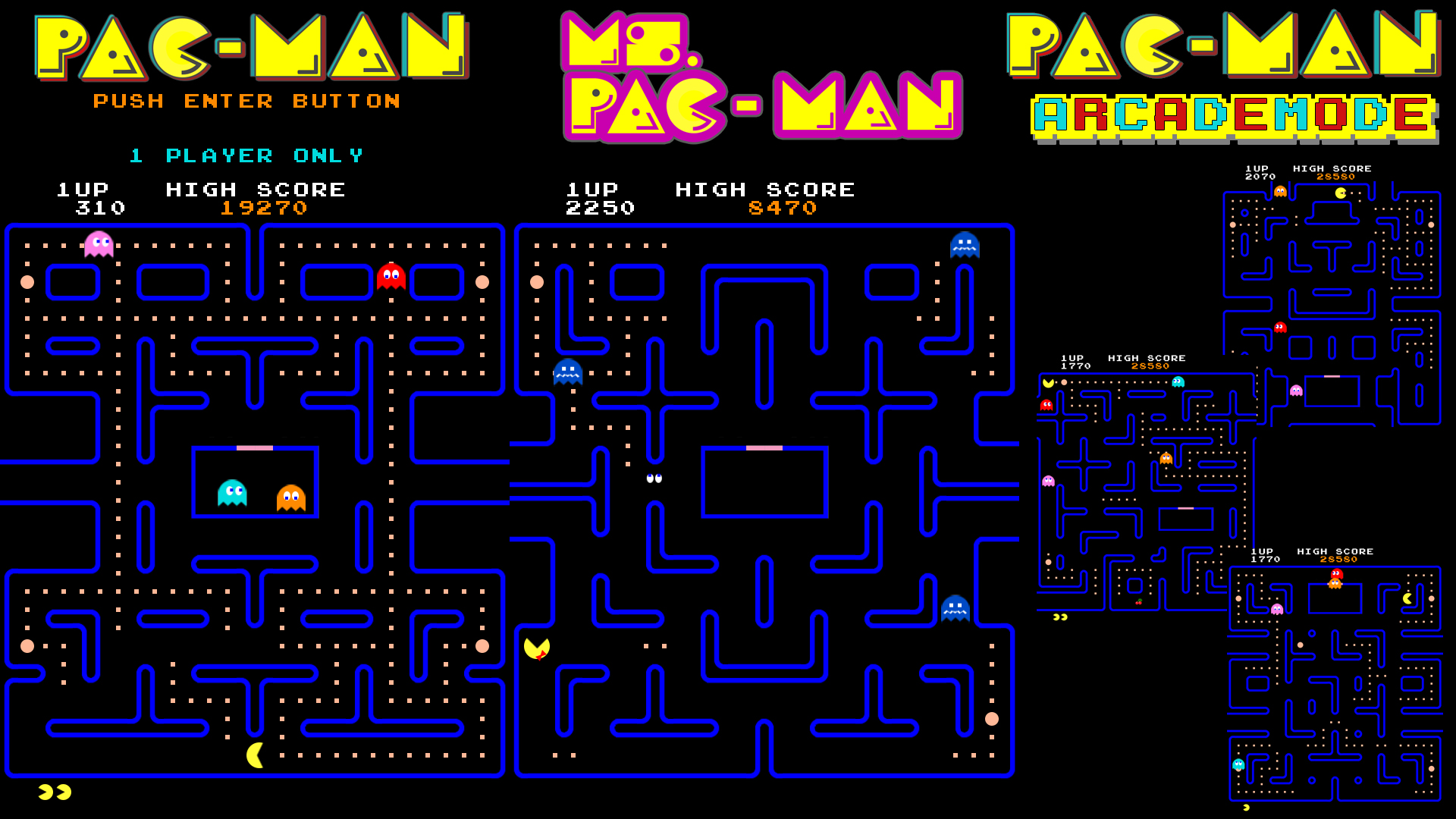 Pacman video game recreation
